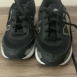 New Balance Kids Black and White Sneakers